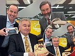 Eamonn Holmes é surpreendido com um bolo de aniversário ao comemorar 66 anos com seus colegas do GB News