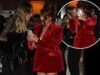Charlotte Dawson impressiona com um minivestido vermelho enquanto a estrela é vista pela primeira vez desde que se separou de seu noivo Matt Sarsfield enquanto amigos se reúnem para apoiá-la
