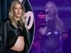 Ellie Goulding mostra sua barriga com um prime transparente escaldante na Artwork Basel Miami dias depois de revelar a gravidez