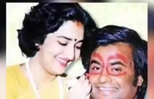 Quando Latha pintou de brincadeira o rosto de Rajinikanth com batom