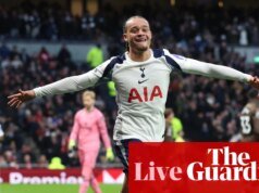 Tottenham x Brentford, Manchester Metropolis x Sunderland e mais: futebol – ao vivo