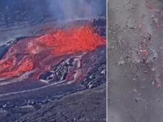 Veja o momento em que a erupção de um vulcão no Havaí derrubou uma câmera remota