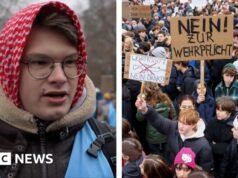 ‘Não quero fazer parte desta máquina de guerra’: Jovens alemães protestam contra planos de serviço militar