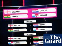 Jogos da Copa do Mundo de 2026: a Inglaterra começará sob o teto de Dallas, durante o horário nobre do Reino Unido