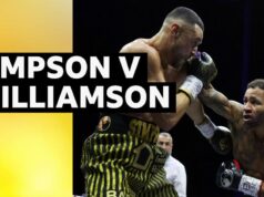Williamson vence Simpson após quatro knockdowns em Leeds