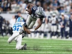 O segurança destacado do Lions, Brian Department, rompeu o tendão de Aquiles contra os Cowboys, disse fonte da AP