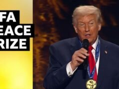 Trump recebe primeiro Prémio da Paz da Fifa
