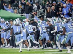 O nº 21 Tulane venceu o nº 20 North Texas por 34-21 para ganhar o título da Conferência Americana