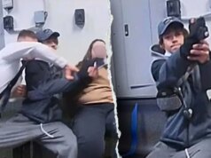 A arma emperra enquanto o suspeito de roubo tenta atirar em um policial de Ohio à queima-roupa em um vídeo de câmera corporal selvagem