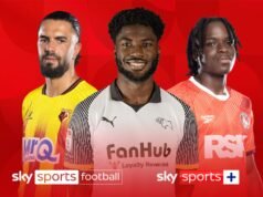 Watford, Derby, Charlton em ação | SEIS jogos EFL no Sky LIVE!