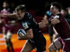 Glasgow luta para vencer Sale Sharks na Copa dos Campeões