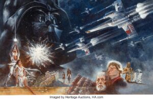 Pintura que apresentou ‘Star Wars’ ao mundo é leiloada por US$ 3,9 milhões